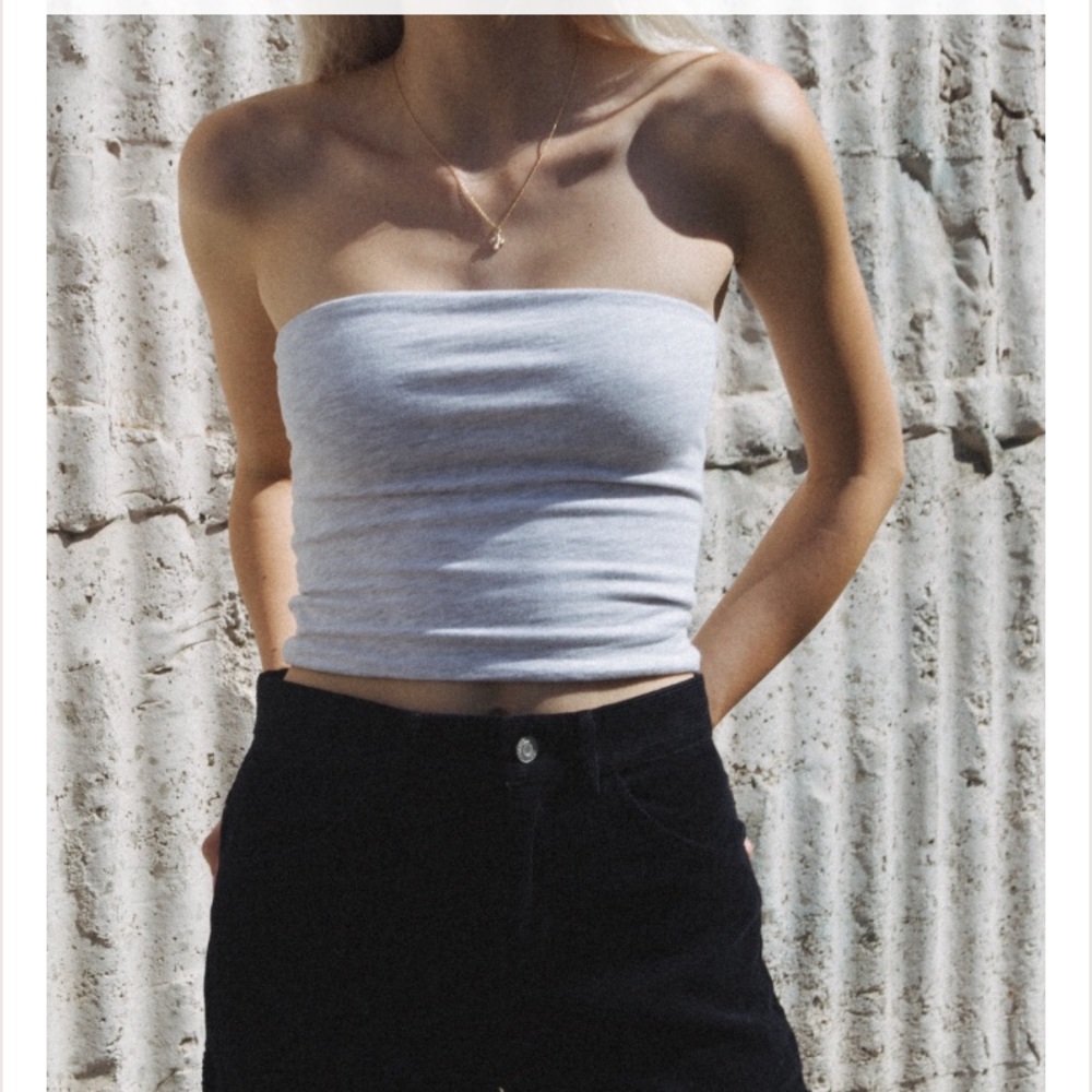 Brandy Melville gray tube top